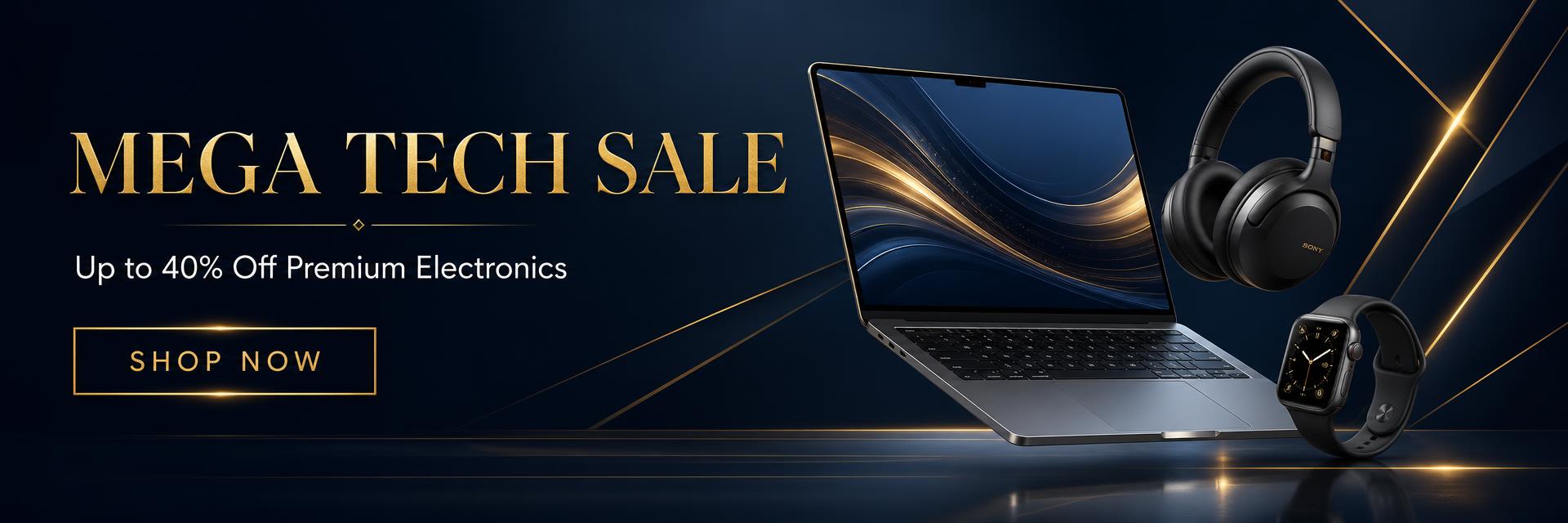 Mega Tech Sale — up to 40% off premium electronics