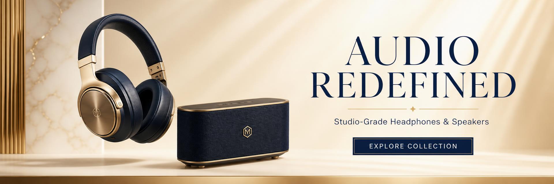 Audio Redefined — studio-grade headphones and speakers
